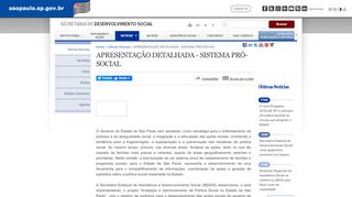
                            5. APRESENTAÇÃO DETALHADA - SISTEMA PRÓ-SOCIAL| Notícias ...