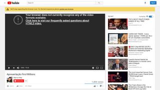 
                            5. Apresentação First Millions - YouTube