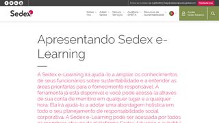 
                            6. Apresentando Sedex e-Learning | Sedex