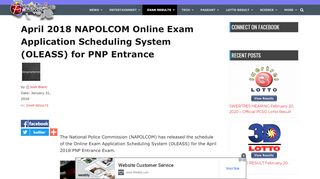 
                            9. April 2018 NAPOLCOM Online Application (OLEASS) for PNP ...