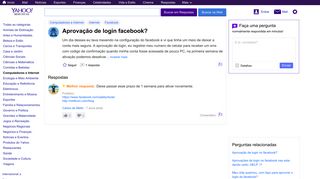 
                            9. Aprovação de login facebook? | Yahoo Respostas