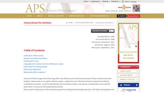 
                            11. aps :: Archives of Plastic Surgery