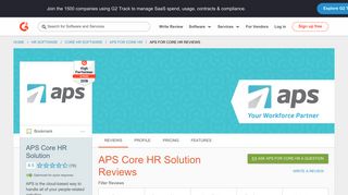 
                            9. APS Core HR Solution Reviews 2018 | G2 Crowd