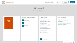 
                            10. APS Journal | ScienceDirect.com