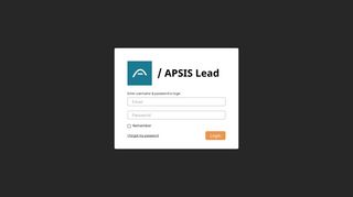 
                            12. APSIS Lead - Login