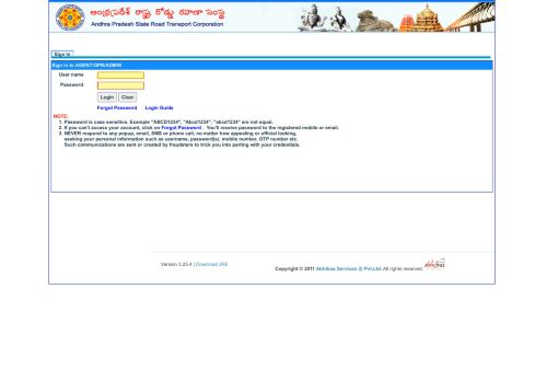 
                            1. APSRTC Agent Login