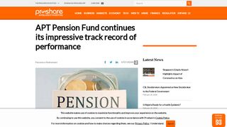 
                            13. APT Pension Fund continues its impressive track record of performance