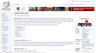 
                            4. Aptilo Networks - Wikipedia