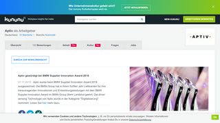 
                            11. Aptiv gewürdigt bei BMW Supplier Innovation Award 2018 | kununu