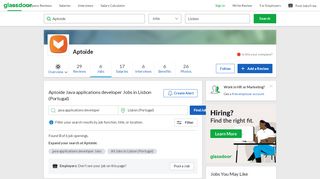 
                            7. Aptoide Java applications developer Jobs in Lisbon | ...