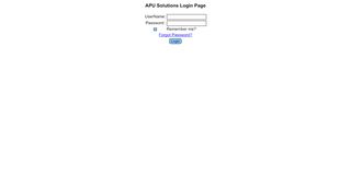 
                            4. APU Solutions Login Page