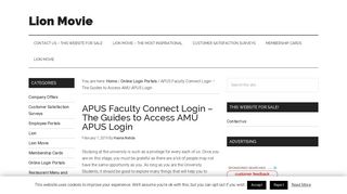 
                            4. APUS Faculty Connect Login – The Guides to Access AMU APUS Login