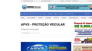 
                            11. APVS - PROTEÇÃO VEICULAR - Cidades Online RJ