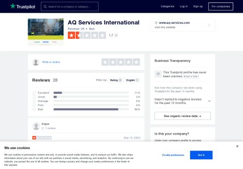 
                            9. AQ Services International Reviews | Read Customer Service ...