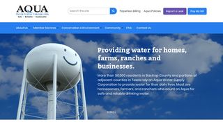 
                            9. Aqua Water Supply Corporation | Providing water and wastewater ...