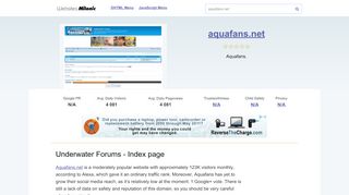 
                            7. Aquafans.net website. AquaFans.net • Index page.