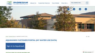 
                            5. Aquahawk Customer Portal | Padre Dam Municipal Water District, CA