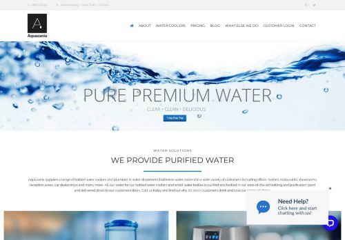 
                            2. Aquazania Premium Water – Bottled and Bottleless Solutions