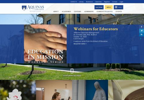 
                            9. Aquinas College — a Catholic college in Nashville, Tennessee