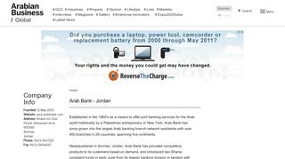 
                            10. Arab Bank - Jordan Company Information, Contact, Address ...