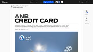 
                            11. Arab National Bank Credit Card on Behance