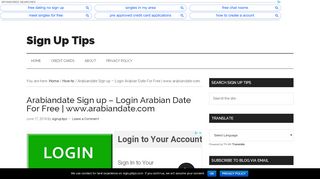 
                            8. Arabiandate Sign up - Login Arabian Date For Free | www.arabiandate ...