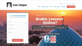 
                            9. Arabic Lessons Online| Award Winning Arabic Classes - Live Lingua