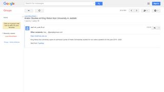 
                            11. Arabic Studies at King Abdul Aziz University in Jeddah - Google ...