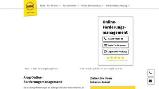 
                            4. ARAG Online Forderungsmanagement - Offene Forderungen?