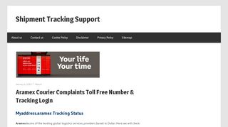 
                            13. Aramex Courier Complaints Toll Free Number & Tracking Login