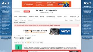 
                            11. Aramex global shopper | Page 142 | MyBroadband