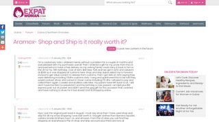 
                            5. Aramex- Shop and Ship is it really worth it? | ExpatWoman.com