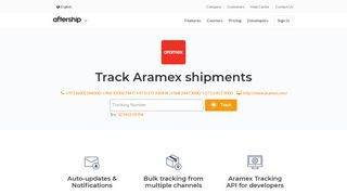 
                            8. Aramex Tracking - AfterShip