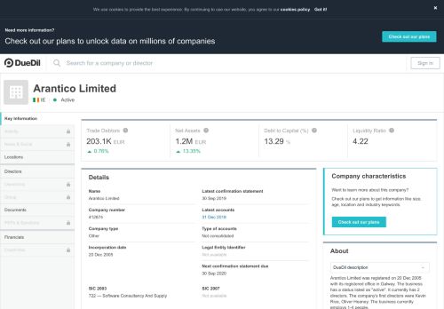 
                            8. Arantico Limited in IE | Key Information | DueDil