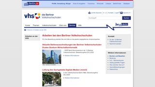 
                            8. Arbeiten bei den Berliner Volkshochschulen - Berlin.de