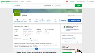 
                            8. Arbeiten bei sofatutor | Glassdoor.ch