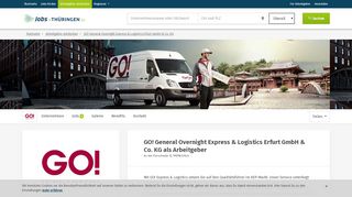 
                            9. Arbeitgeber: GO! General Overnight Express & Logistics Erfurt GmbH ...