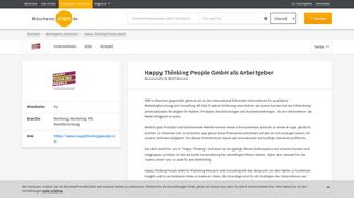 
                            9. Arbeitgeber: Happy Thinking People GmbH - münchenerJOBS