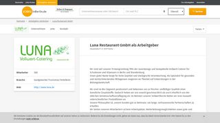
                            8. Arbeitgeber: Luna Restaurant GmbH - JOBSinBerlin