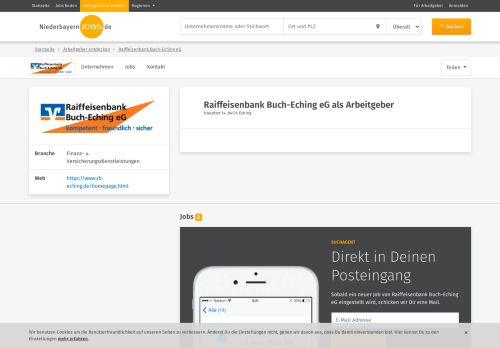 
                            13. Arbeitgeber: Raiffeisenbank Buch-Eching eG - NiederbayernJOBS