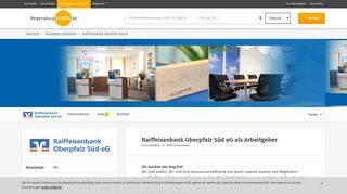 
                            12. Arbeitgeber: Raiffeisenbank Oberpfalz Süd eG - Regensburg Jobs