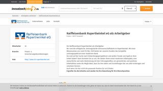 
                            12. Arbeitgeber: Raiffeisenbank Rupertiwinkel eG - innsalzachJOBS.de