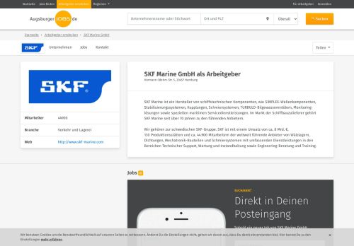 
                            9. Arbeitgeber: SKF Marine GmbH - AugsburgerJOBS.de