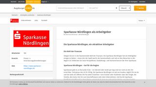 
                            12. Arbeitgeber: Sparkasse Nördlingen - Augsburg Jobs