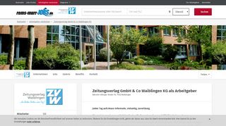 
                            12. Arbeitgeber: Zeitungsverlag GmbH & Co Waiblingen KG