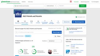 
                            10. Arbeitgeberbewertungen für A&O Hotels and Hostels | Glassdoor.at
