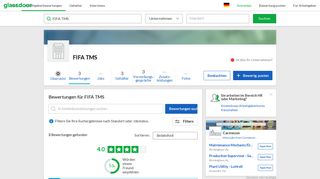 
                            11. Arbeitgeberbewertungen für FIFA TMS | Glassdoor.de