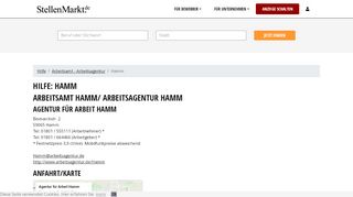 
                            13. Arbeitsamt Hamm und Arbeitsagentur Hamm bei Stellenmarkt.de ...