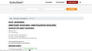 
                            9. Arbeitsamt Heidelberg und Arbeitsagentur Heidelberg bei ...