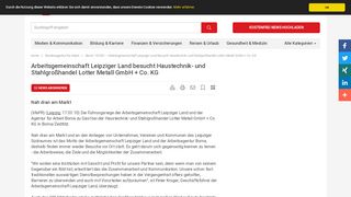 
                            11. Arbeitsgemeinschaft Leipziger Land besucht Haustechnik- und ...